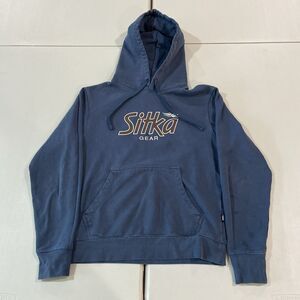 Sitka Icon Blue Pullover Hoodie Sweatshirt Mens Small Long Sleeve